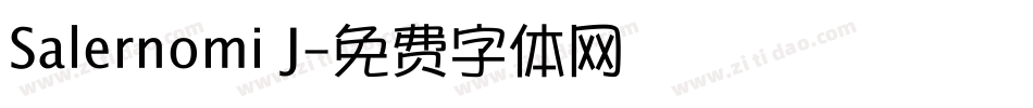 Salernomi J字体转换